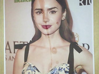 Lily Collins - Cum Tribute No. 02 Lily Collins