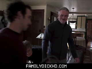 Hot Fit Body Twink Son Threesome With Dad And Grandpa