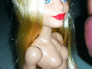 Bukkake Doll cum face super girl