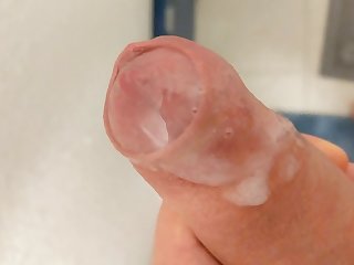 Cum Αφιερώματα Phimosis Tight Foreskin Edging Close Up Pulsing Cum Flow